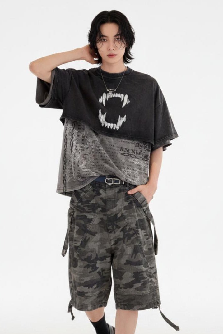 Layered Washed Tee  na2526