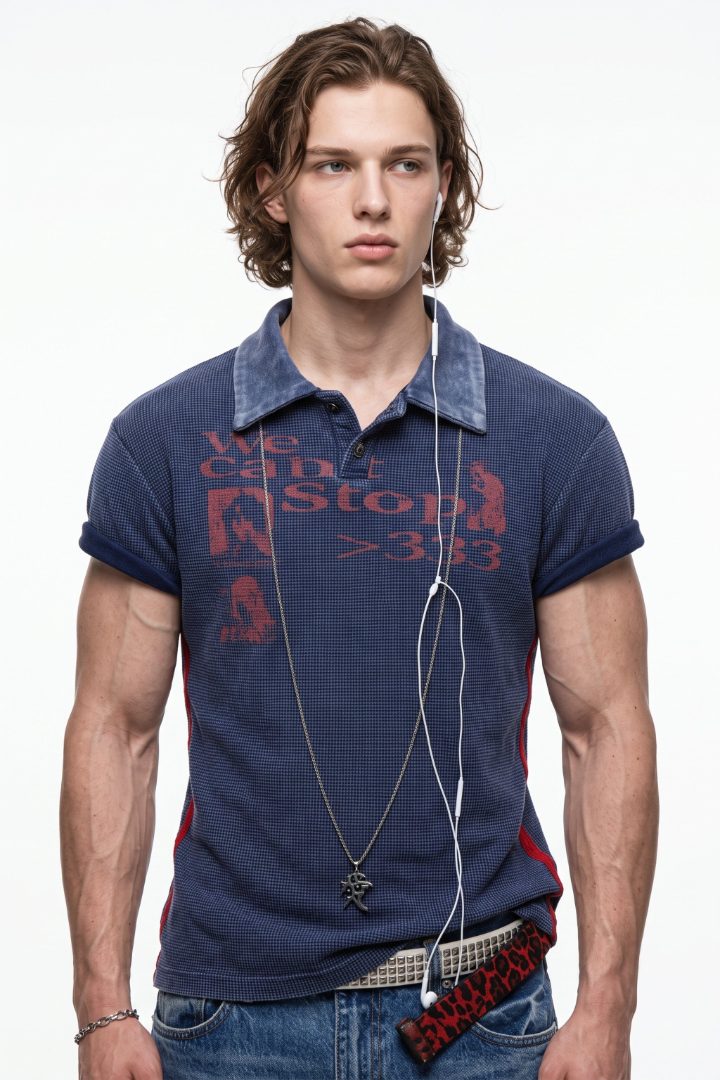 Textured Polo  na2662