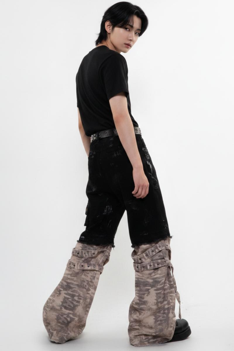 Layered Cargo Pants  na2594