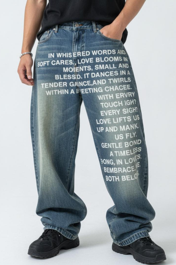 Printed Jeans  na2625