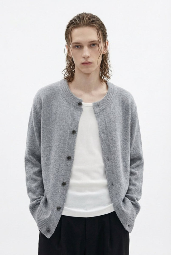 Soft Wool Button Cardigan na2362