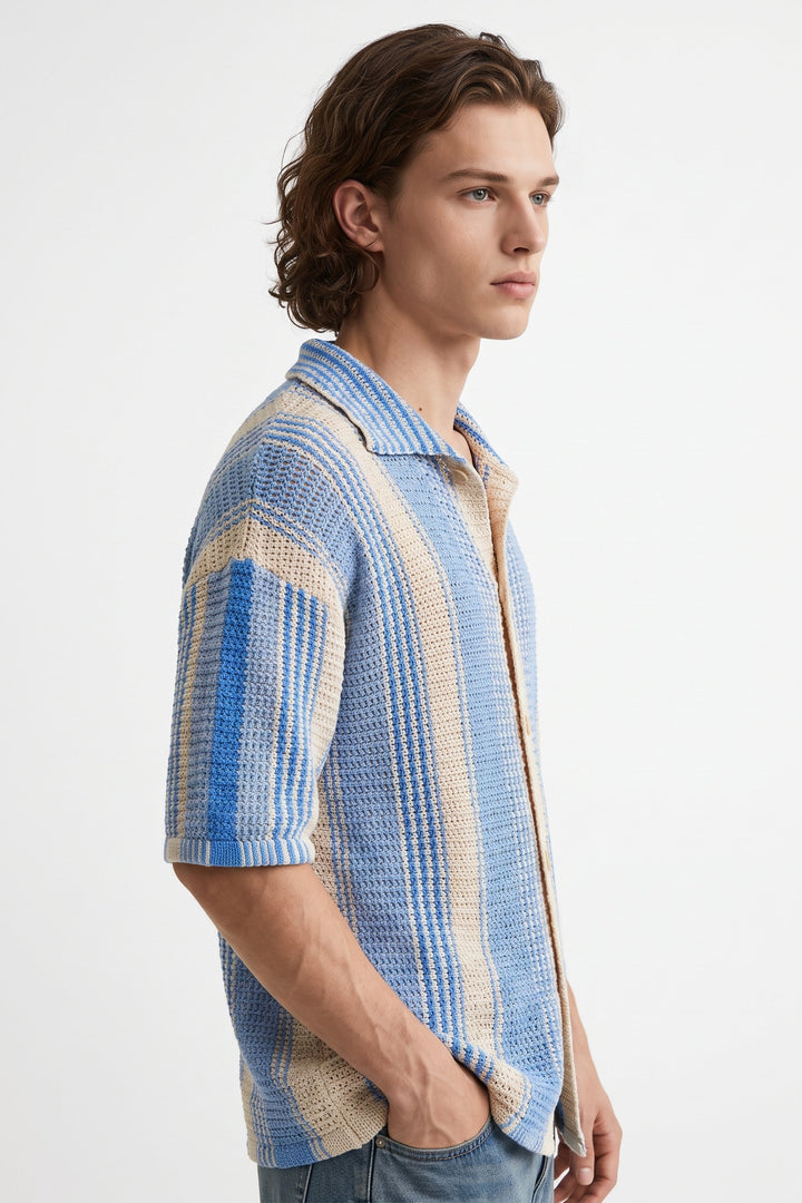 Striped Knit Cardigan na2677