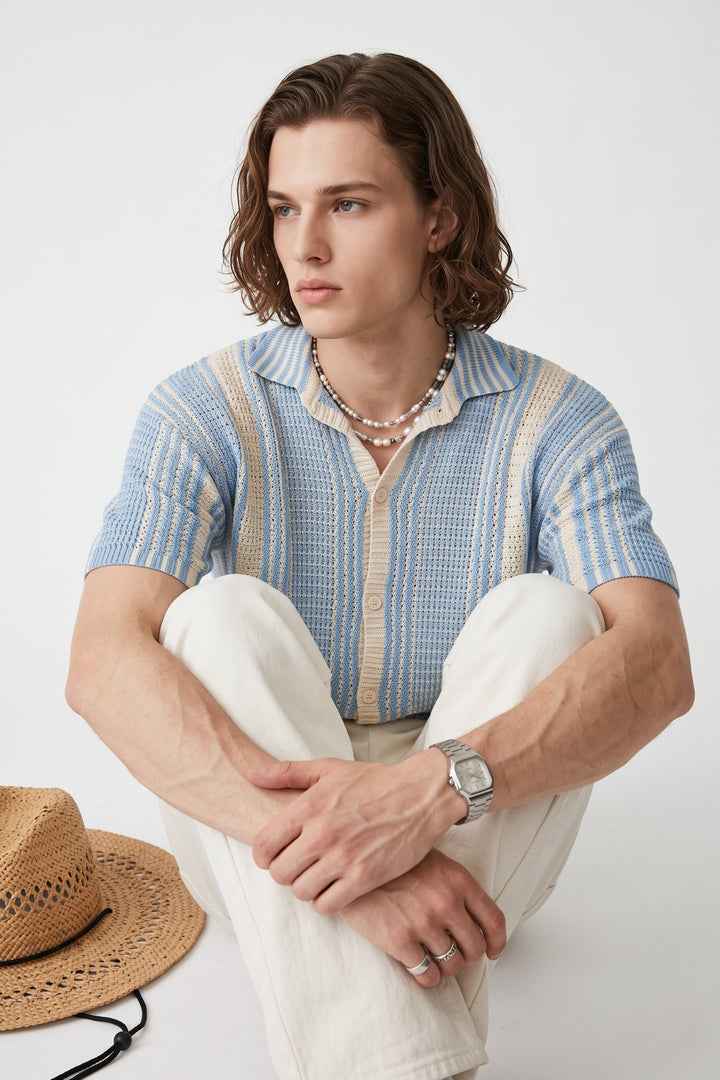 Striped Knit Shirt na2676