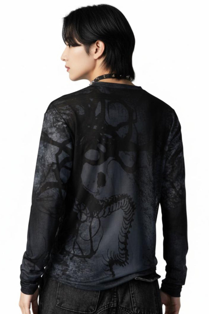 Graphic Long-sleeve Top  na2551