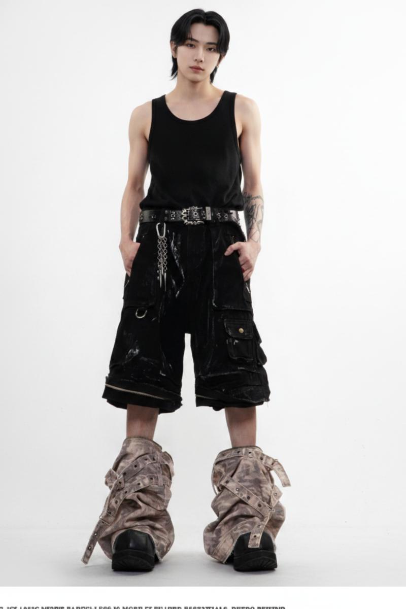 Layered Cargo Pants  na2594