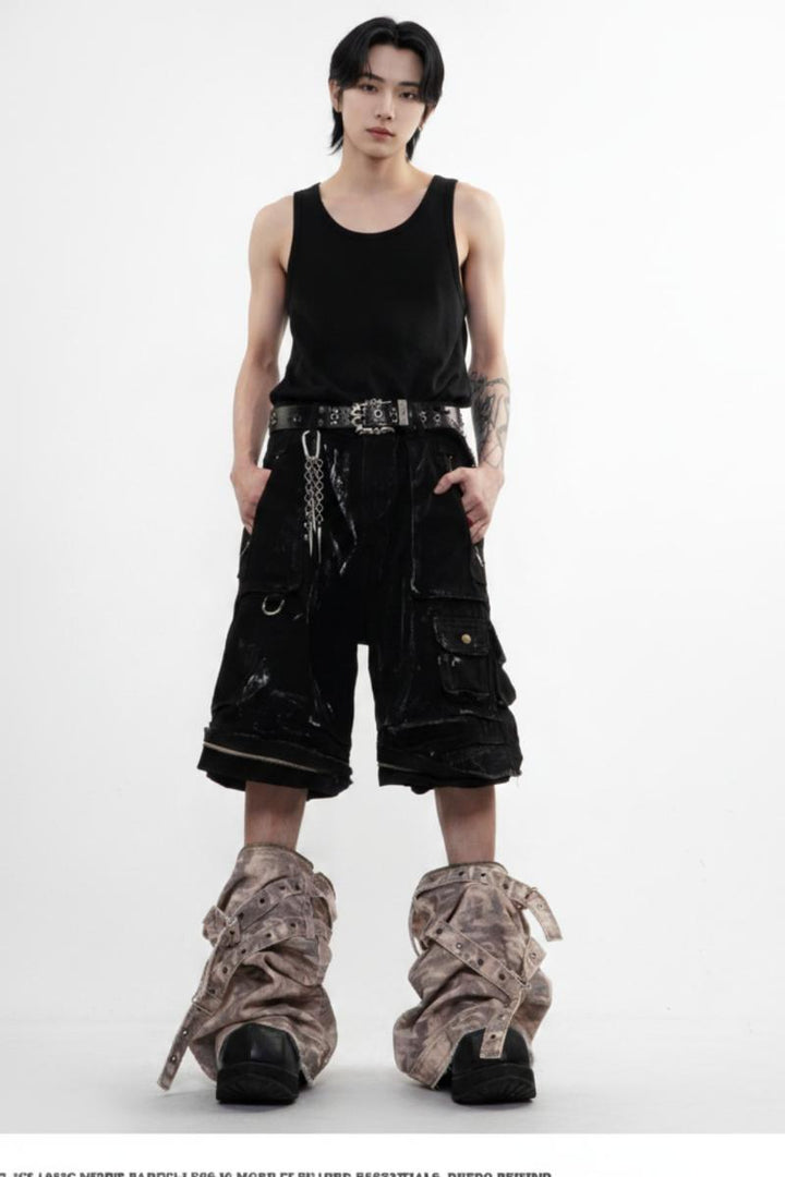 Layered Cargo Pants  na2594