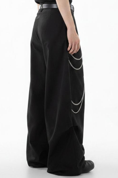 Wide-leg studs pants  na2611