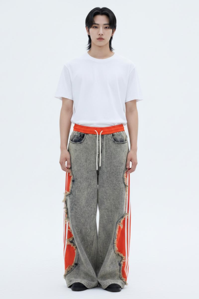 Cutout Denim Pants  na2619