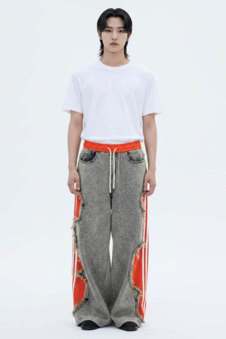 Cutout Denim Pants  na2619