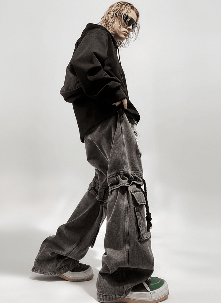 [UUCSCC] vintage straight wide leg pants na1328