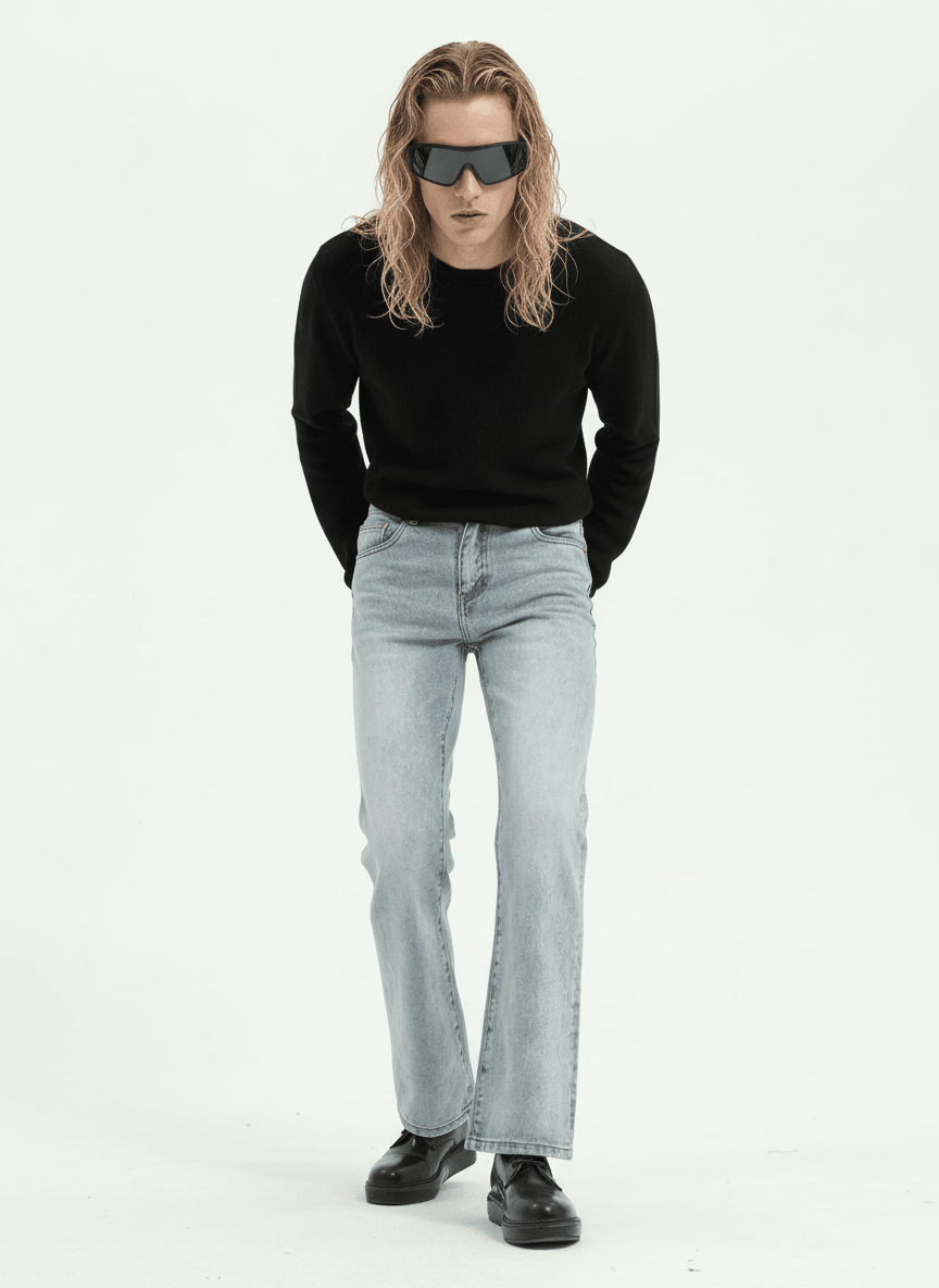 [HOHO] Stylish flare denim na14