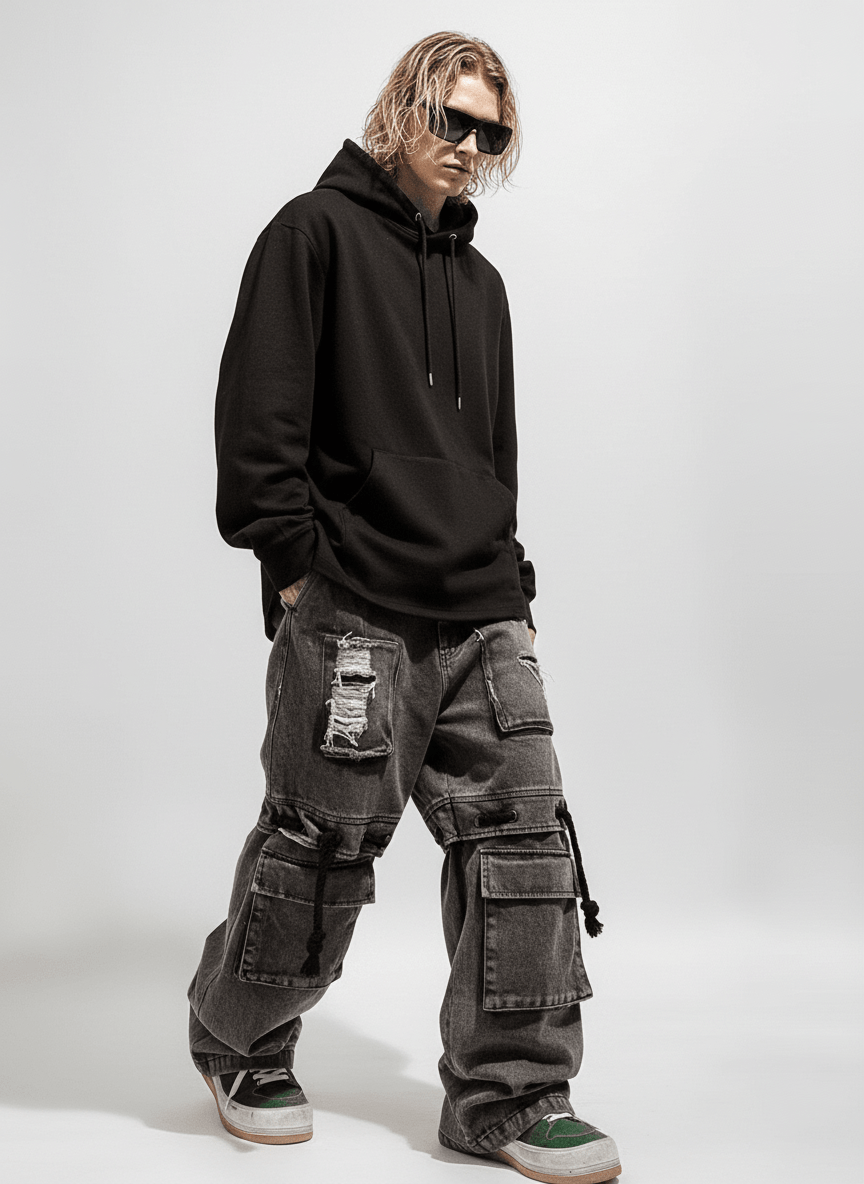 [UUCSCC] vintage straight wide leg pants na1328