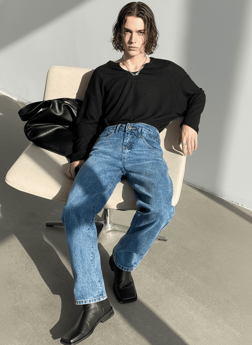 [GENESISBOY] thin bump t-shirt NA301