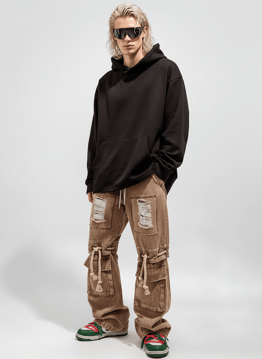 [UUCSCC] vintage straight wide leg pants na1328