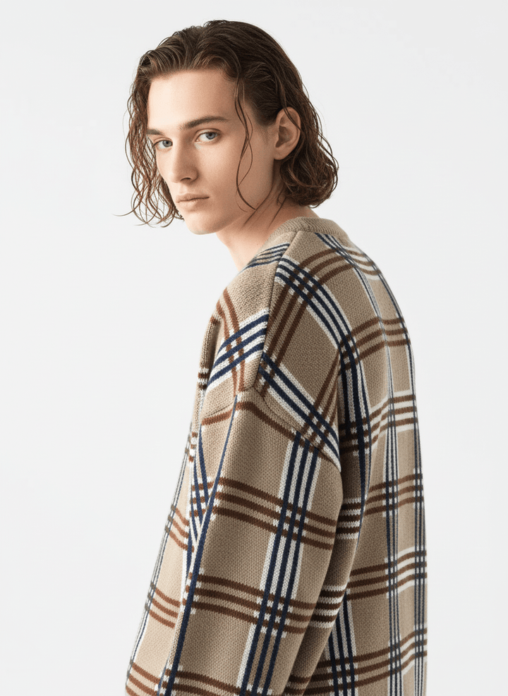 [MRCYC] Plaid Overknit na623