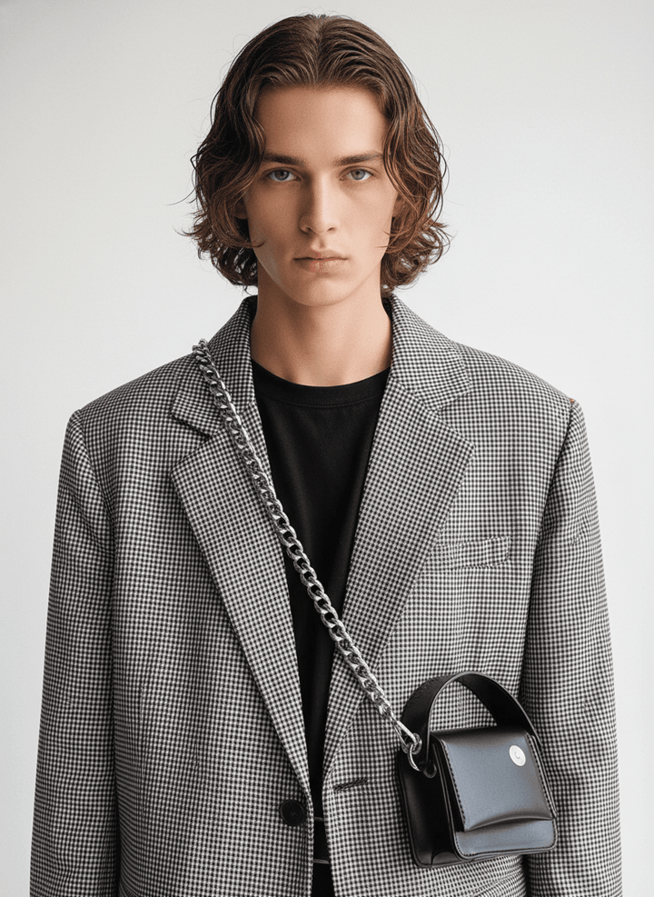 Chain small leather bag NA528