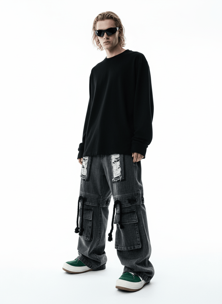 [UUCSCC] vintage straight wide leg pants na1328