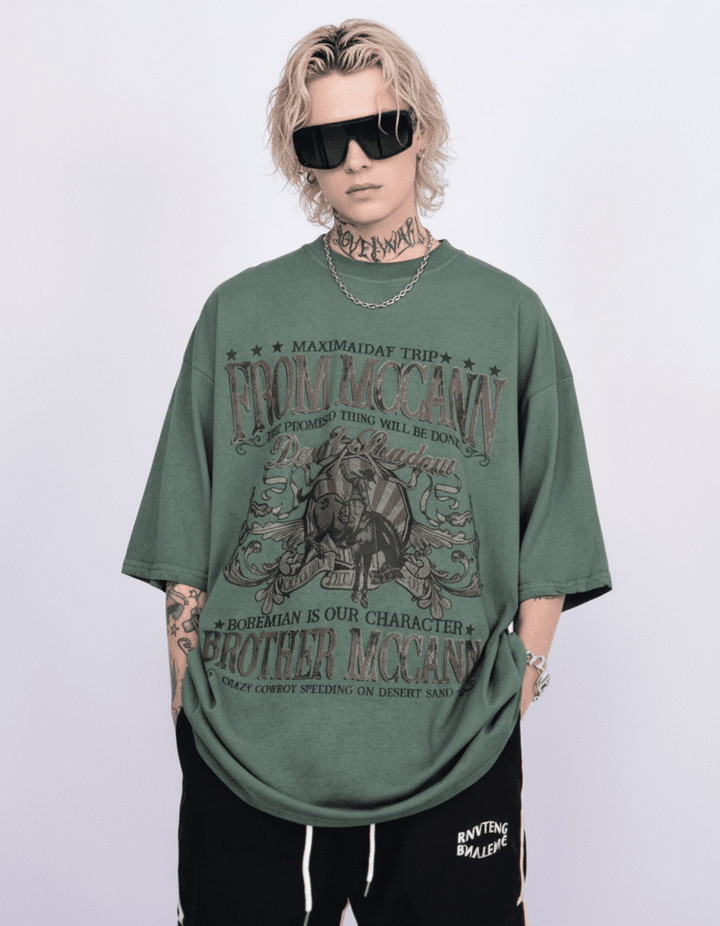 [Mz] American loose T-shirt na2016