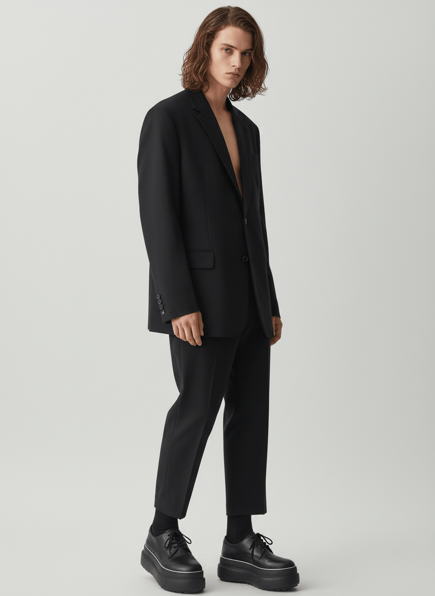 [David&amp;me] Center Press Ankle Slacks na19