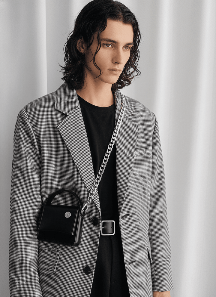 Chain small leather bag NA528