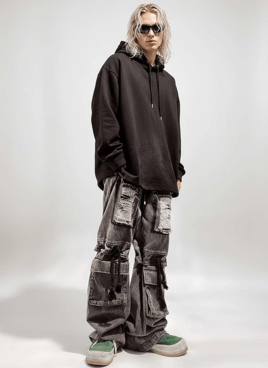 [UUCSCC] vintage straight wide leg pants na1328