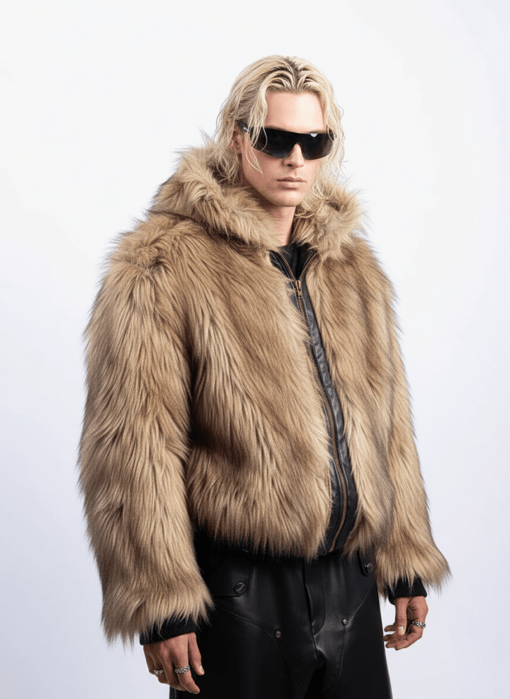 [PLAN1ONE] reversible leather cotton jacket na1672