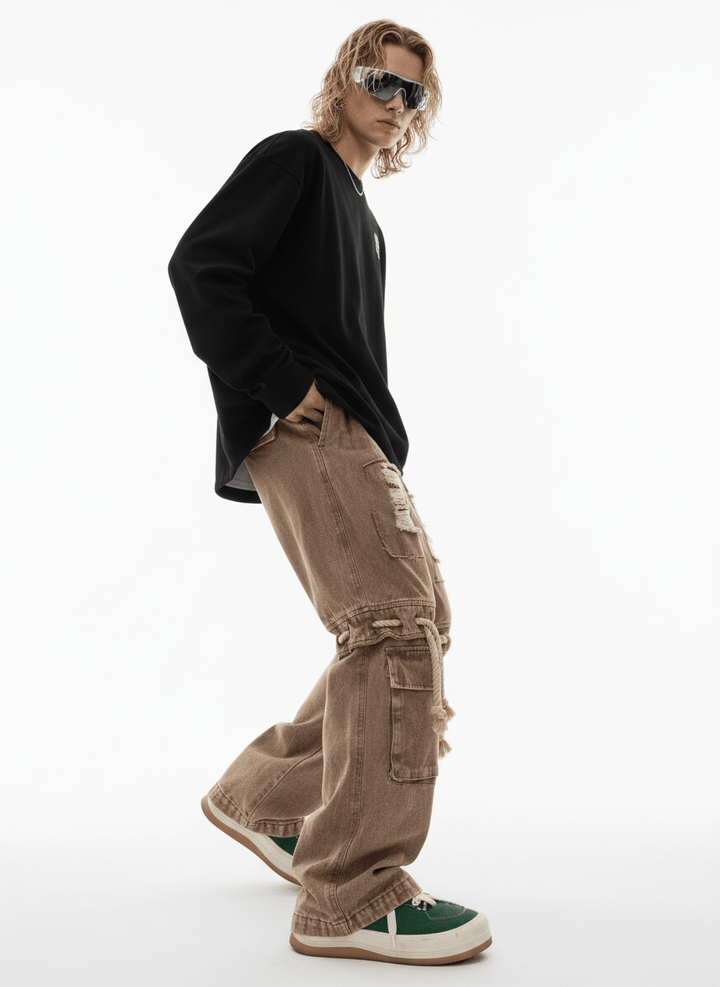 [UUCSCC] vintage straight wide leg pants na1328