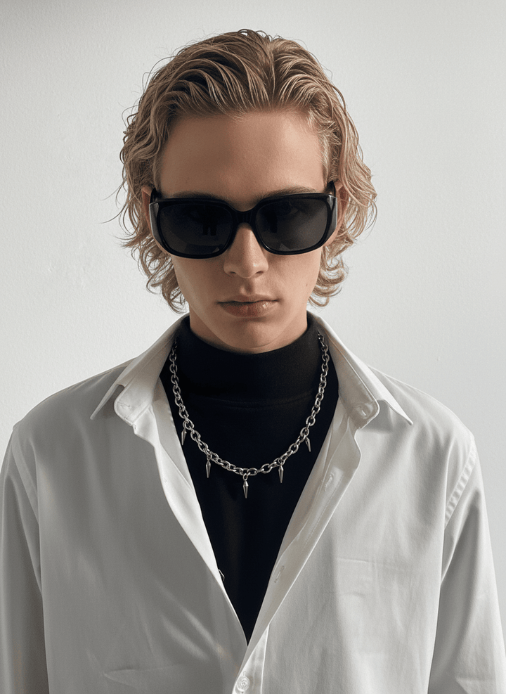 Titanium steel necklace NA743