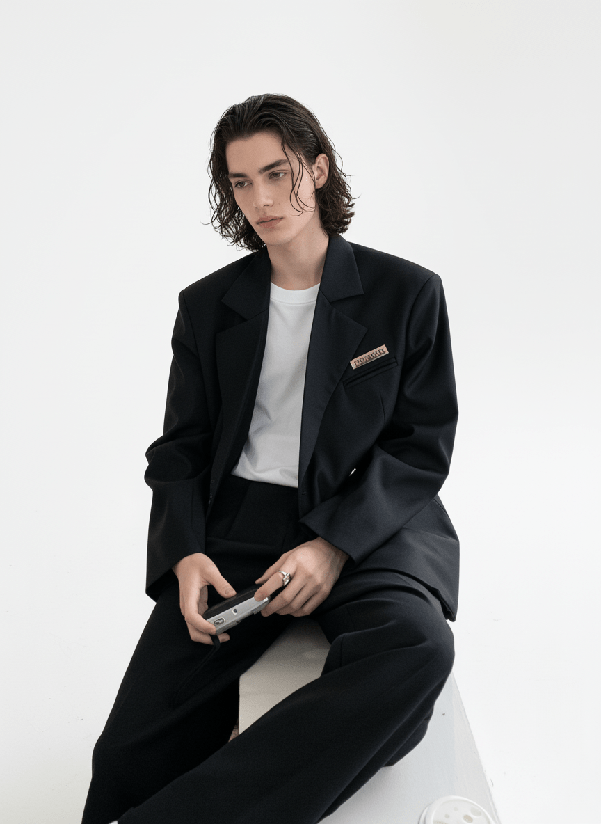 [ONELYC1NS] Korean loose suit na1005