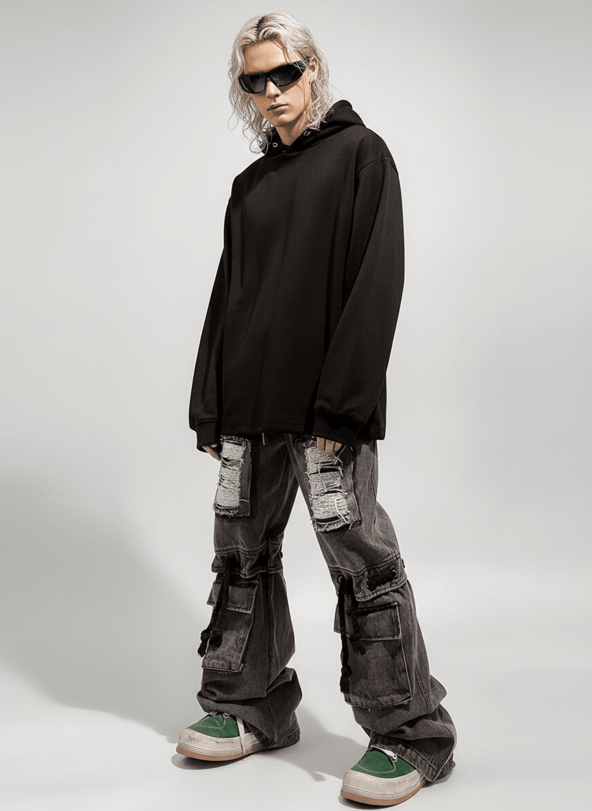 [UUCSCC] vintage straight wide leg pants na1328