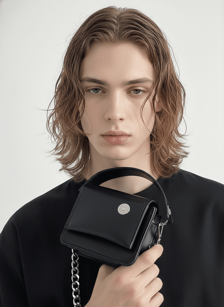 Chain small leather bag NA528