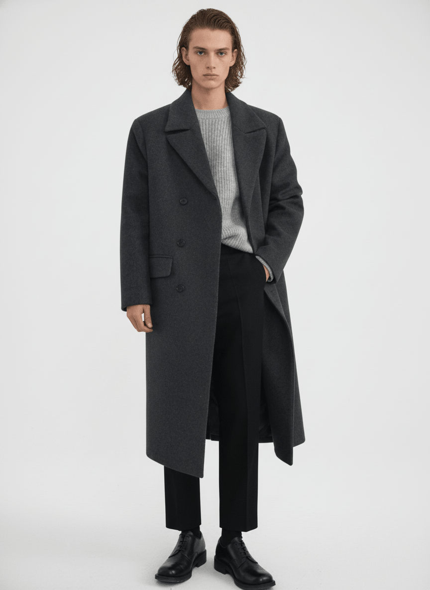 [MRCYC] Double-breasted Long Coat NA560