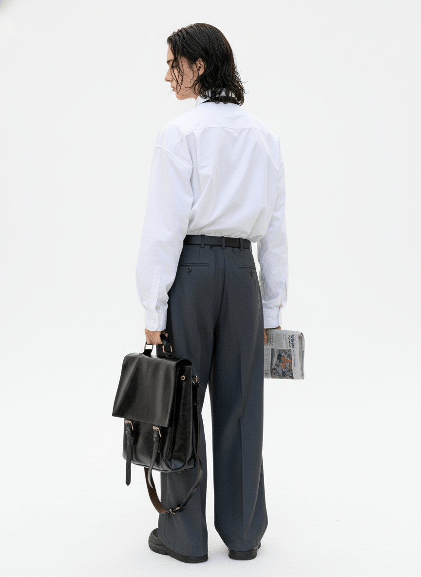 Leather British Backpack na863