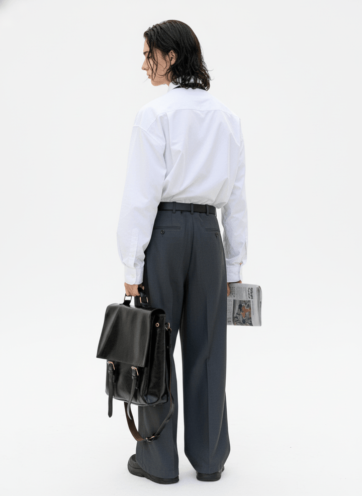 Leather British Backpack na863