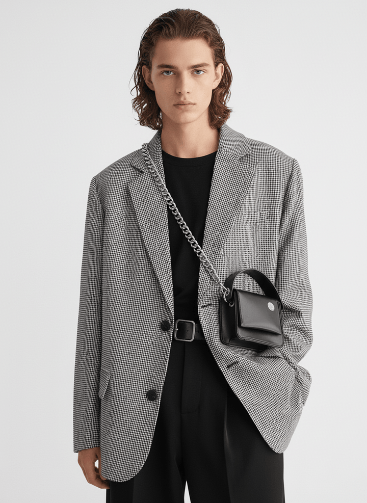 Chain small leather bag NA528