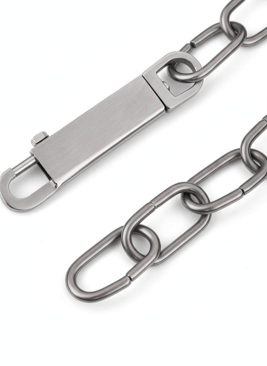 steel thick chain personalized necklace na707