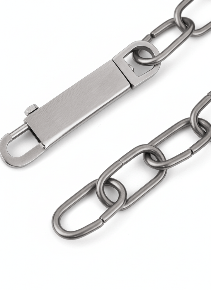 steel thick chain personalized necklace na707