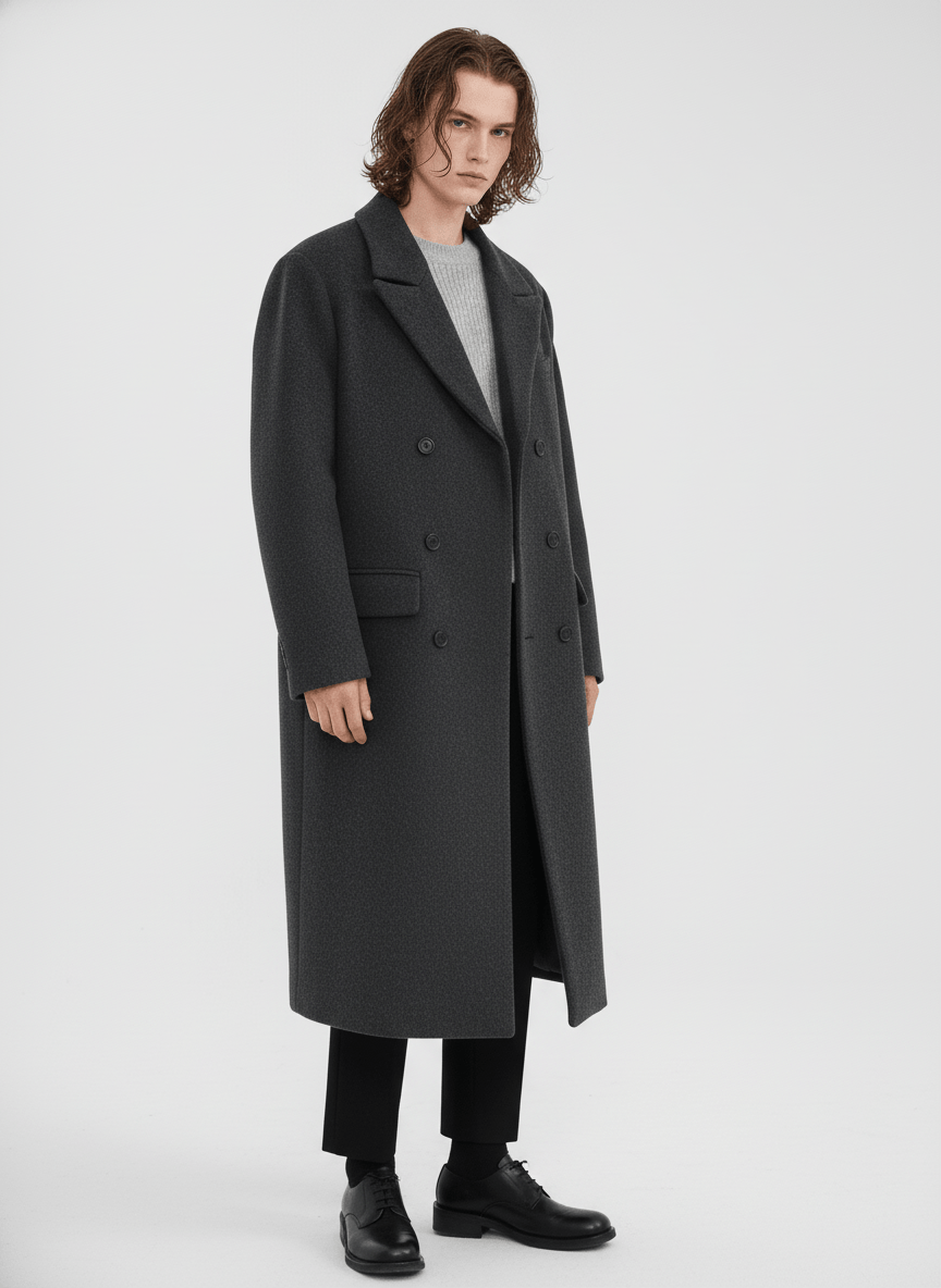 [MRCYC] Double-breasted Long Coat NA560