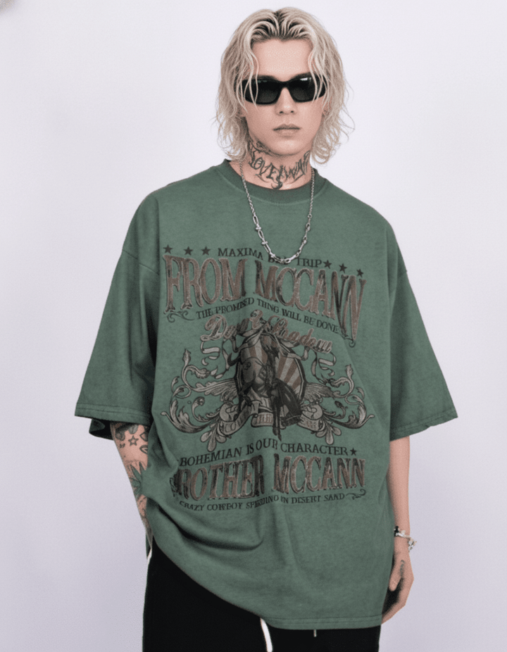 [Mz] American loose T-shirt na2016