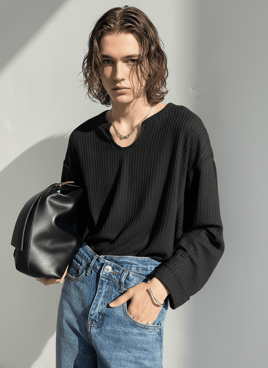 [GENESISBOY] thin bump t-shirt NA301