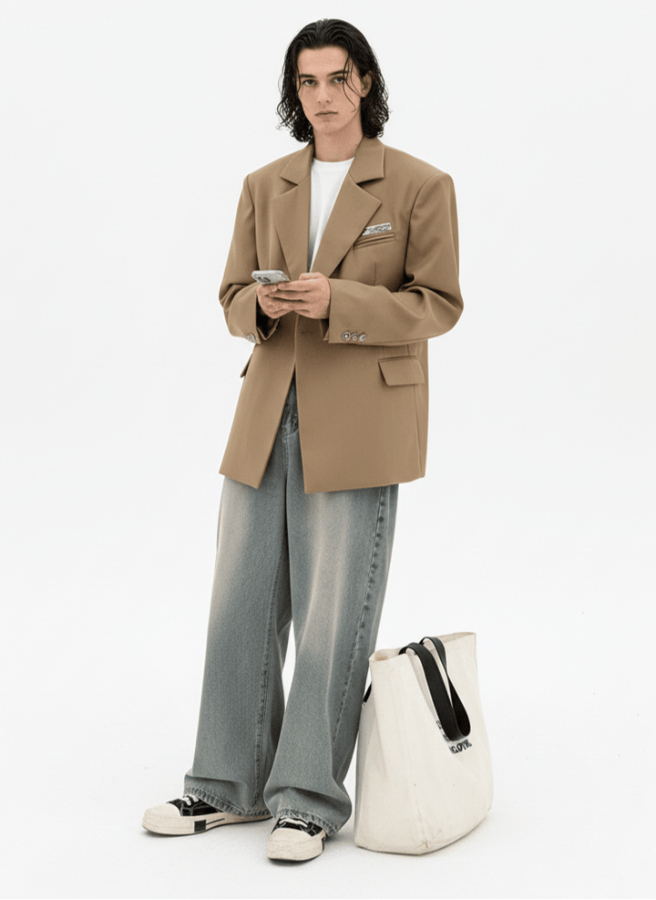 [ONELYC1NS] Korean loose suit na1005