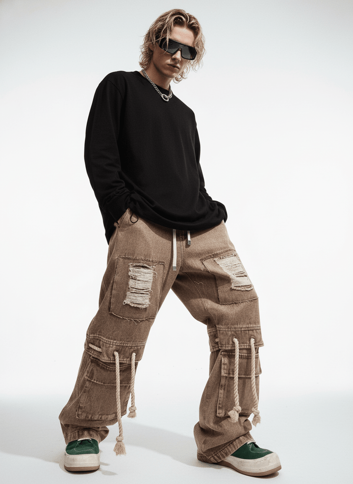 [UUCSCC] vintage straight wide leg pants na1328