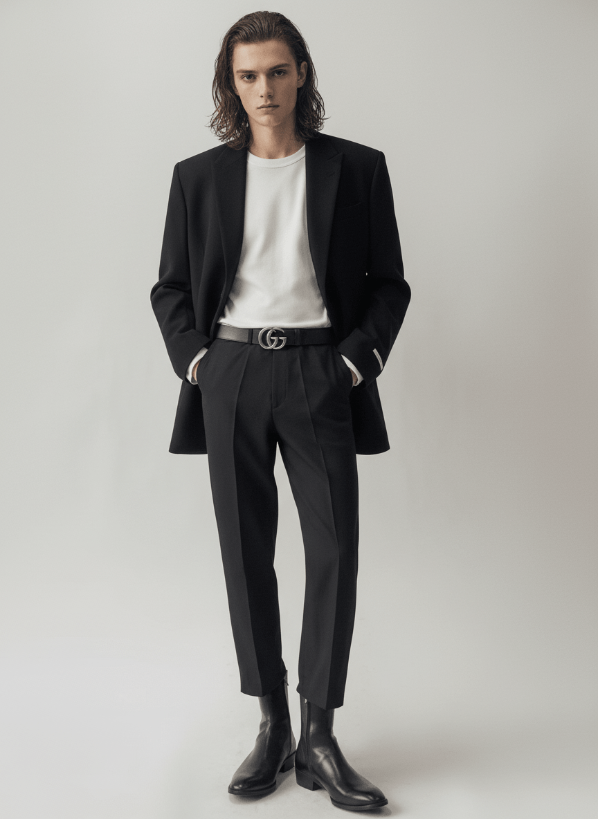 [David&amp;me] Center Press Ankle Slacks na19