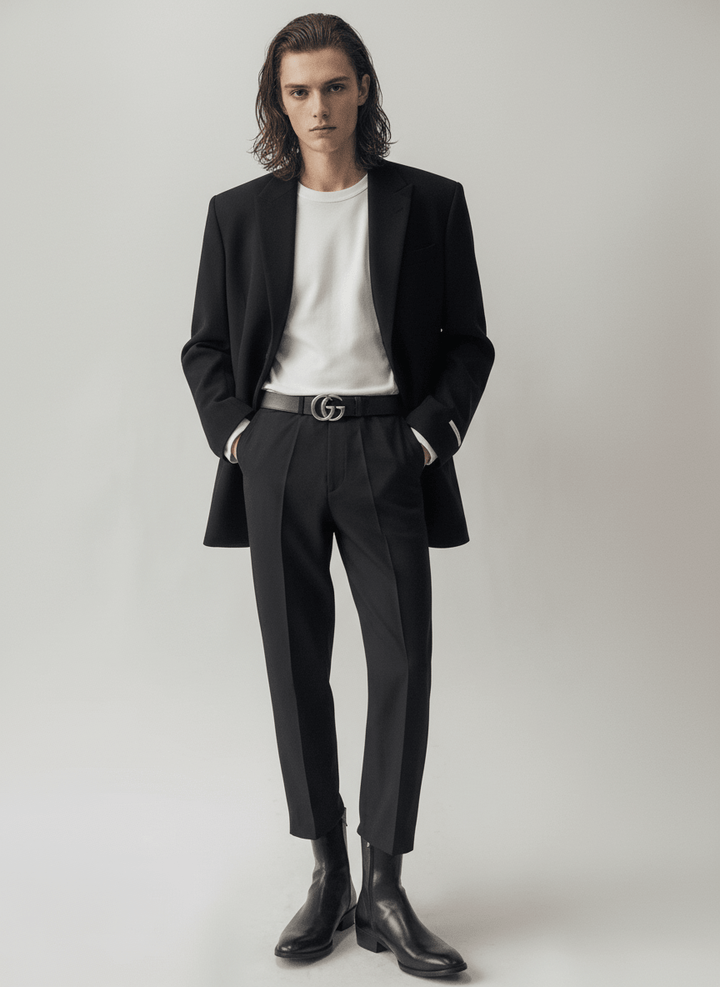 [David&amp;me] Center Press Ankle Slacks na19