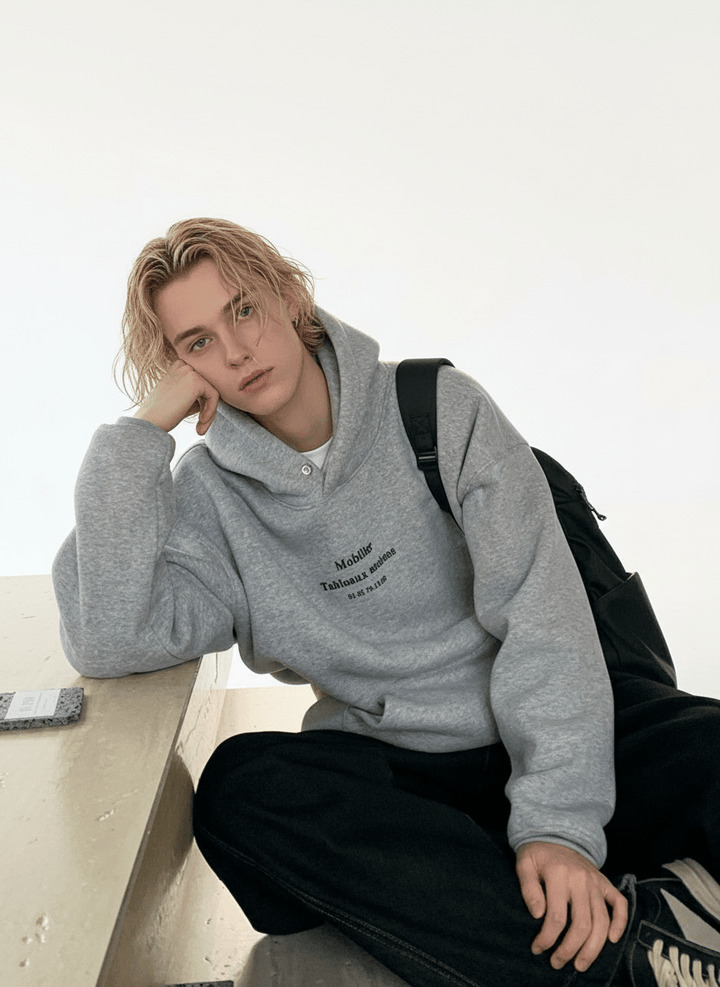 [ONELYC1NS]letters hooded na1700