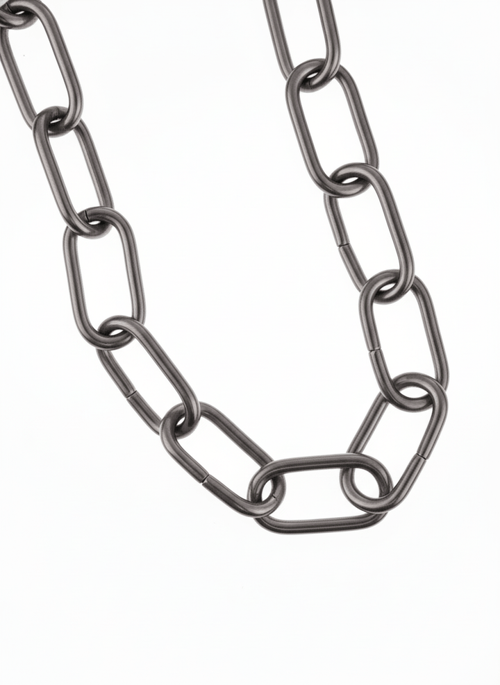 steel thick chain personalized necklace na707