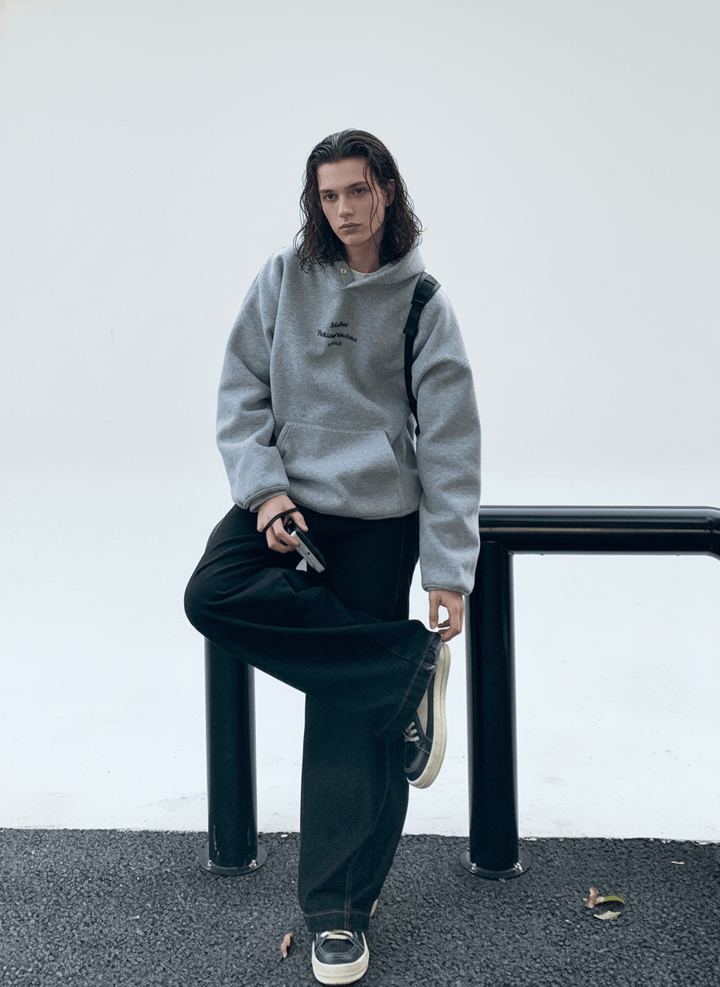 [ONELYC1NS]letters hooded na1700