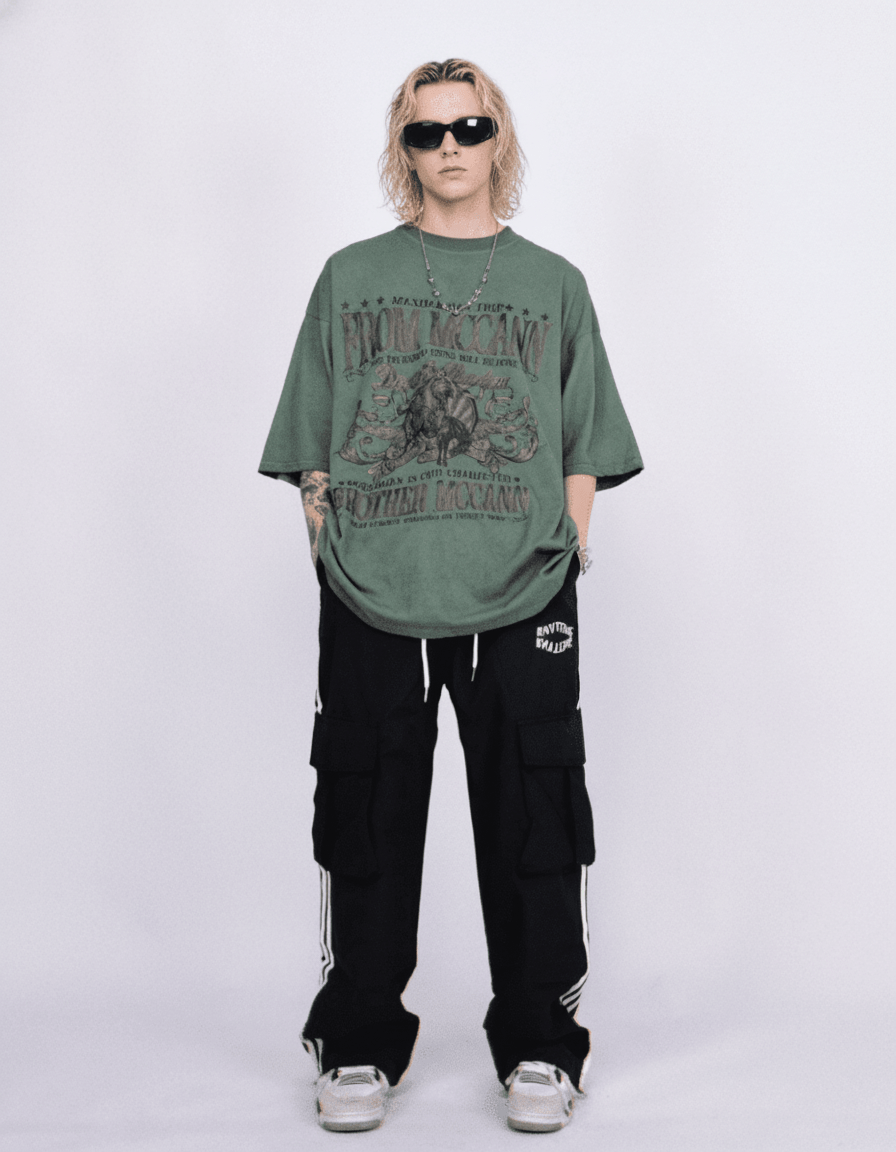 [Mz] American loose T-shirt na2016