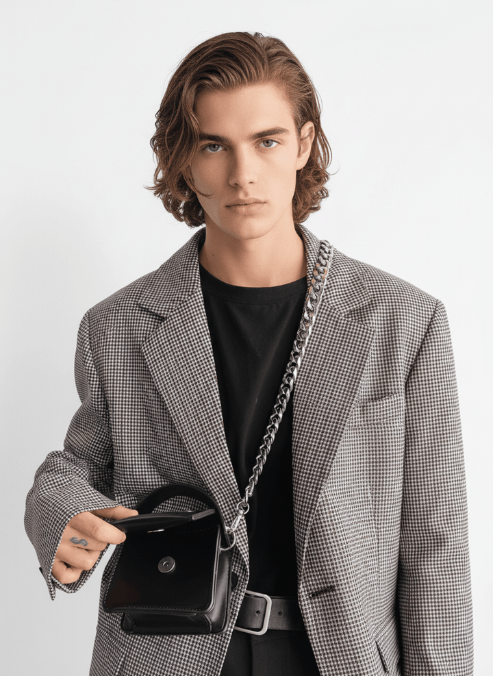 Chain small leather bag NA528