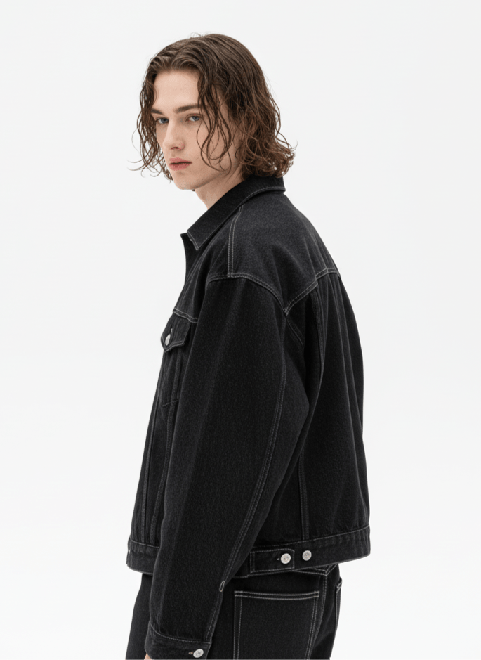 [MRCYC] Korean version of denim tops + bottoms na1017